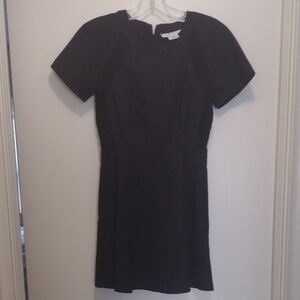 Cooperative Black Short Sleeve Mini Dress (J568)